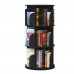 360° Rotating Stackable Shelves Bookshelf Organizer - Black